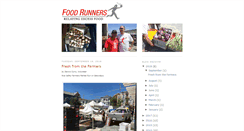 Desktop Screenshot of blog.foodrunners.org